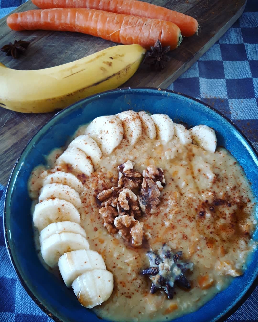 Havermout met wortel & banaan