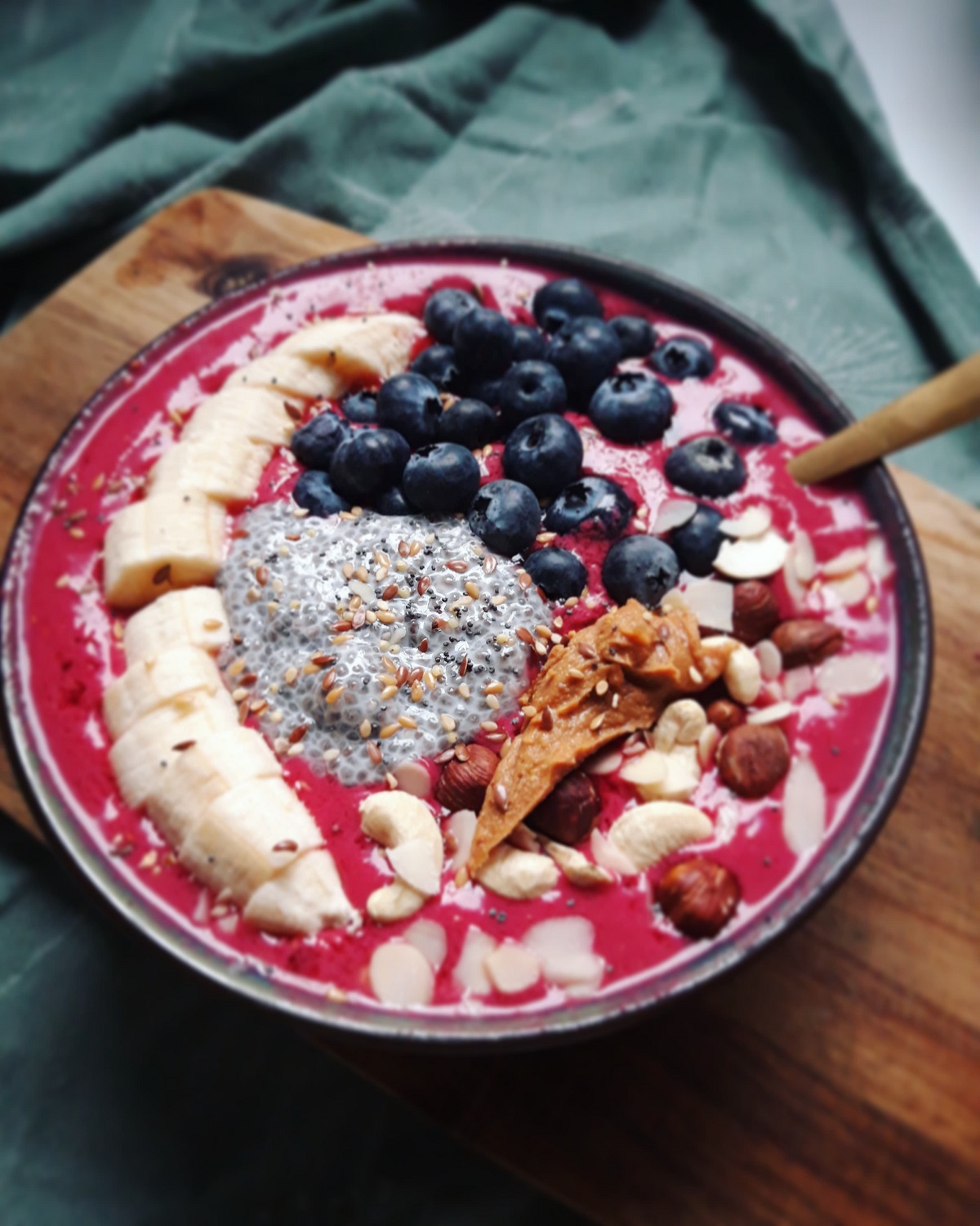 Frambozen smoothiebowl