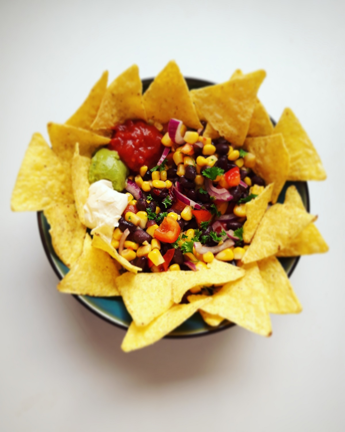Chili sin carne salade