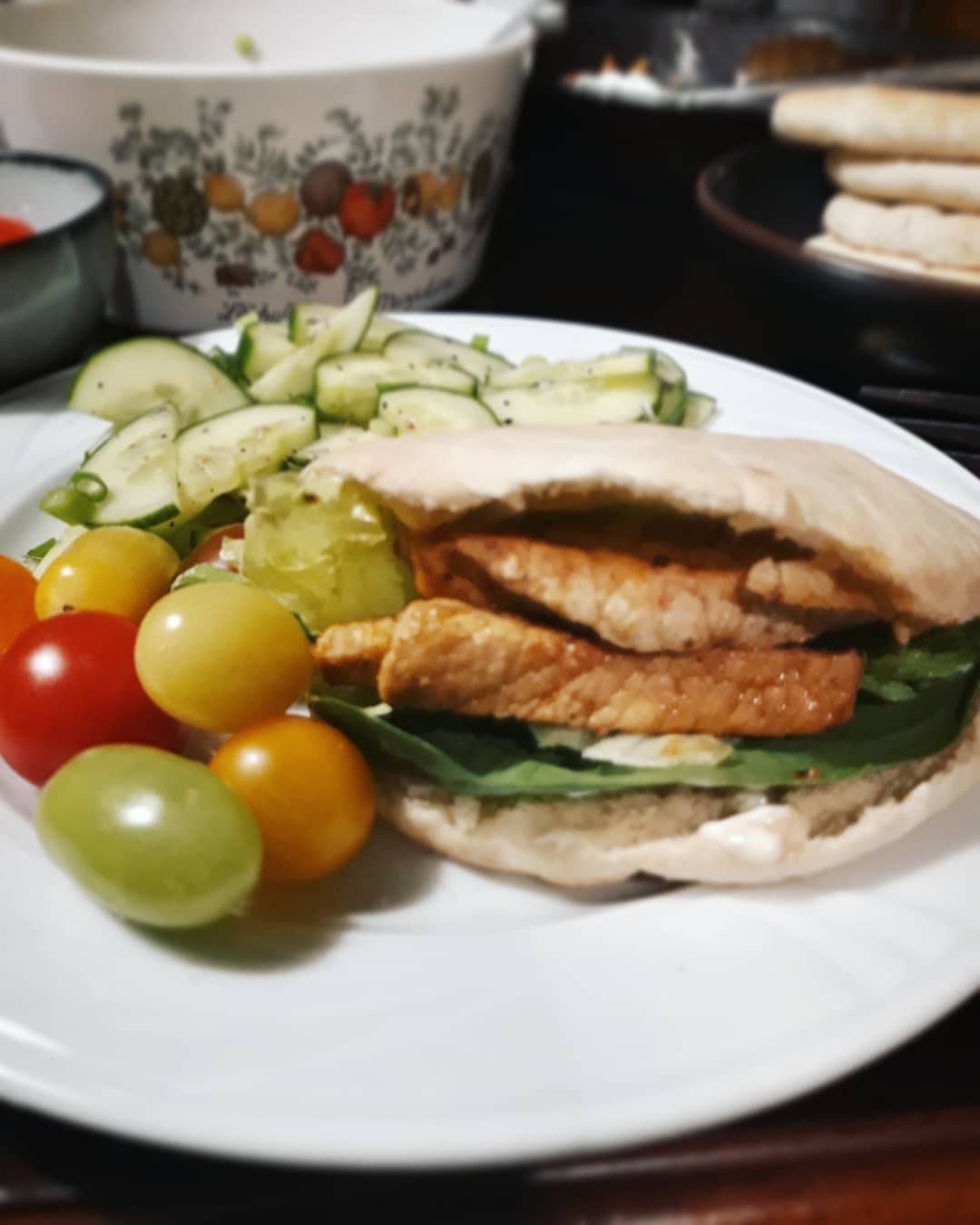Home-made pita