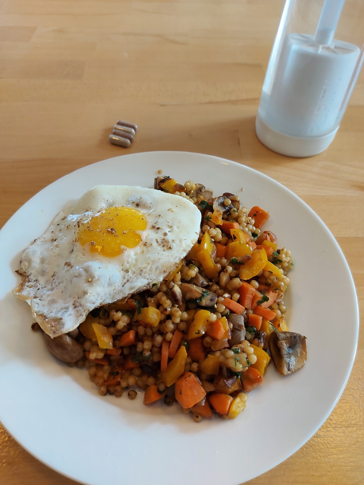 Parelcouscous met groentjes