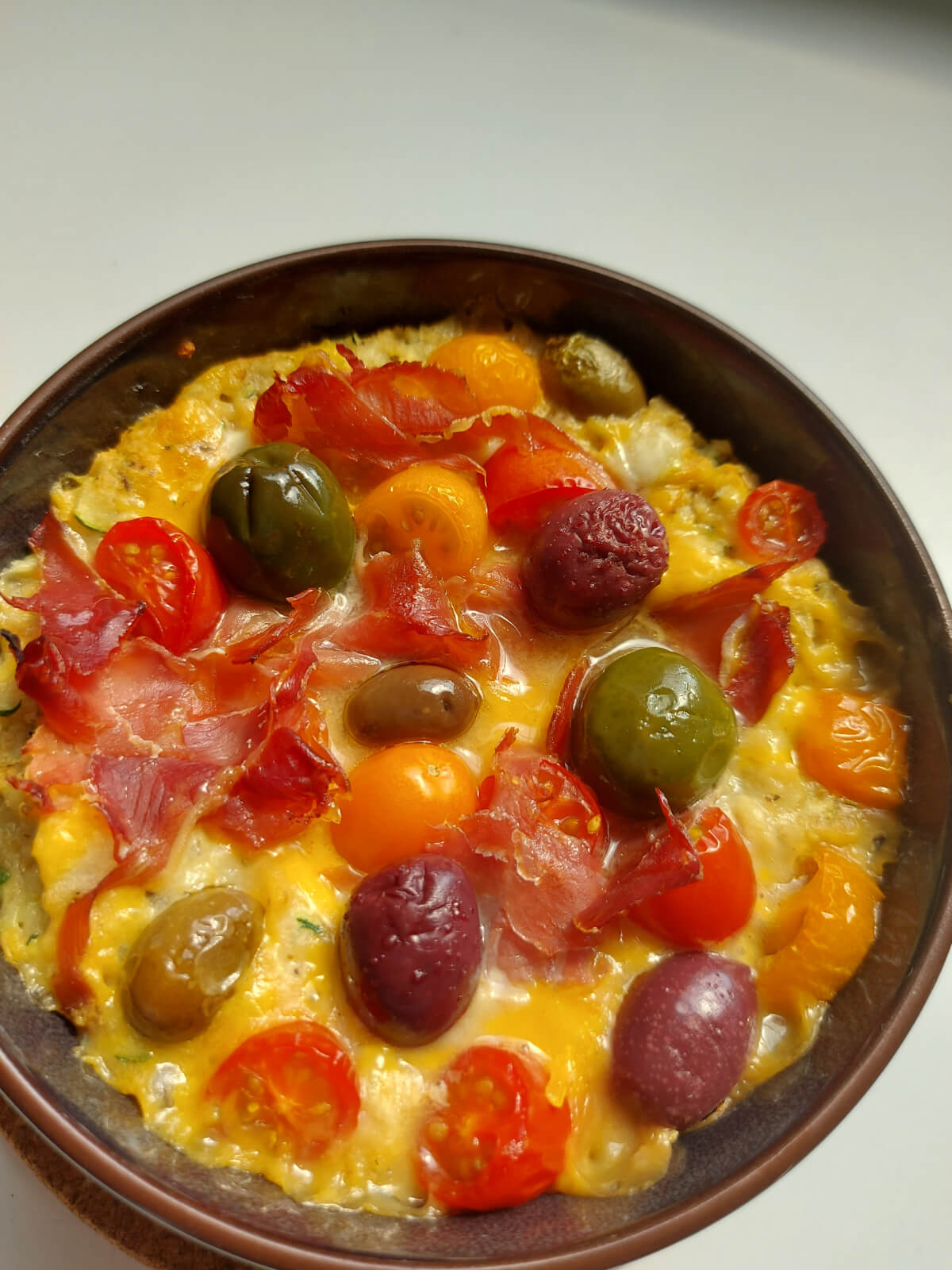 Zucchini pizza baked oats