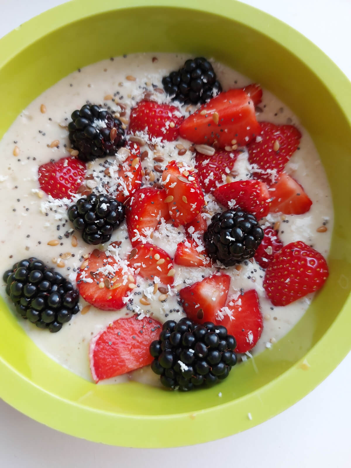 Boekweitpap met banaan & rood fruit