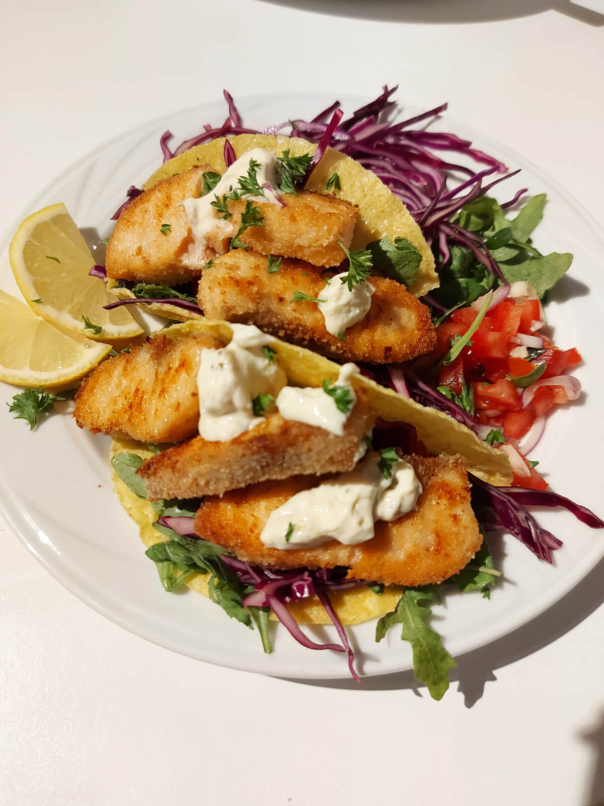 Taco´s met krokante zalm