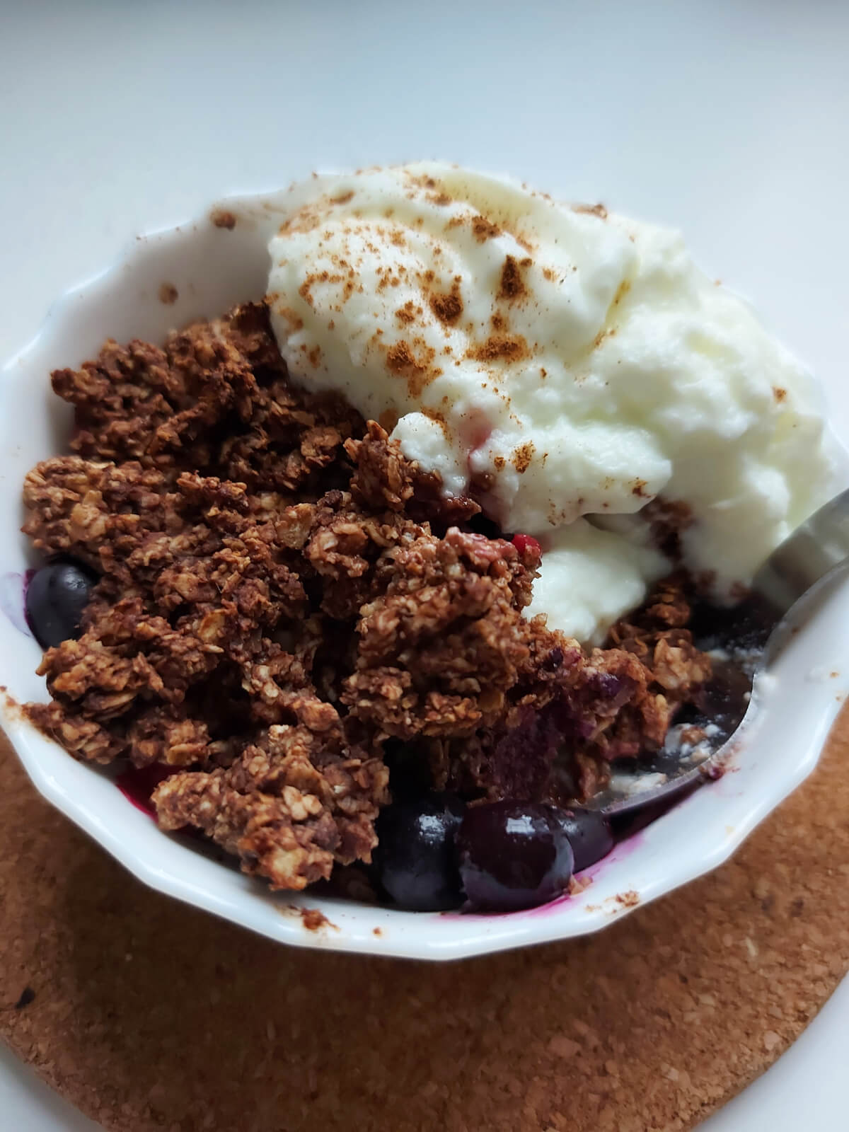 Chocolade - bessen crumble