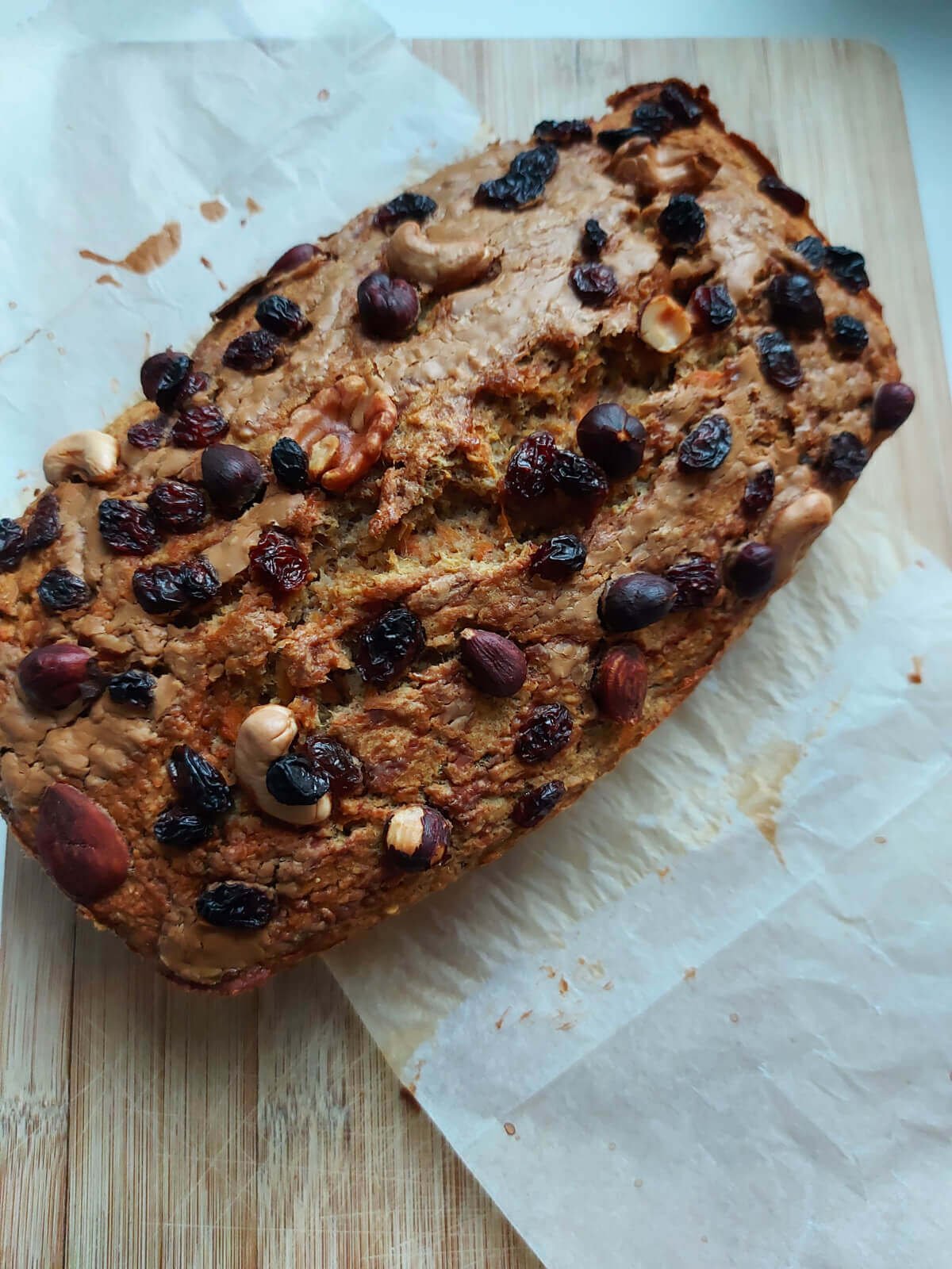 Bananen - wortel brood met Biscoff