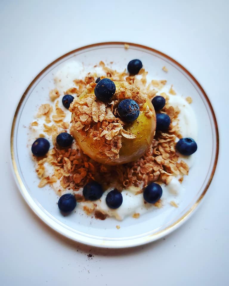 Warm appel ontbijtje